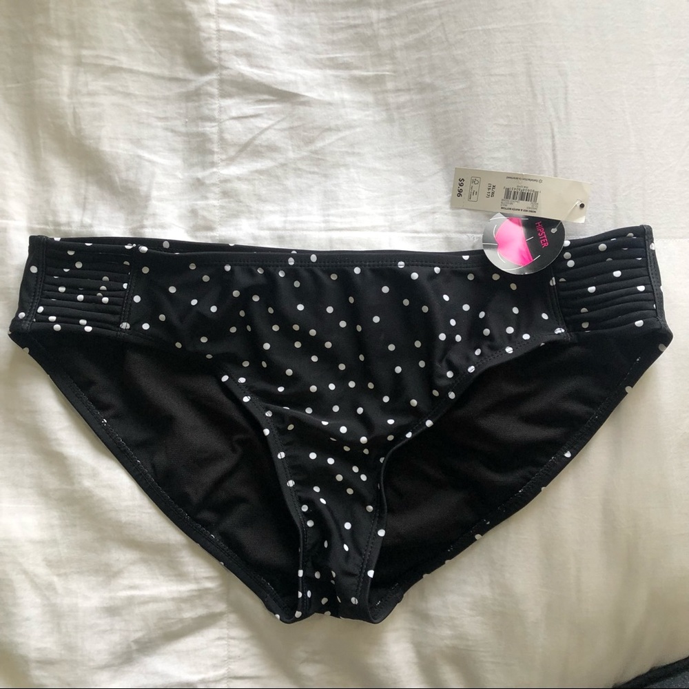 Black Poka Dot Bikini Bottoms